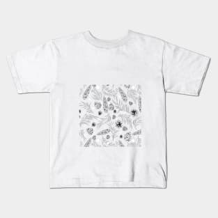 #Christmas #Pattern #Pine #Snow 7 Kids T-Shirt